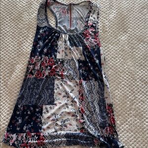Floral Patchwork Tank Top PS Kate Size L